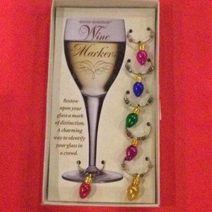 Christmas Holiday Wine Markers Lot of 3 Boxes